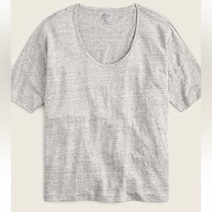 J.Crew Relaxed linen scoopneck T-shirt